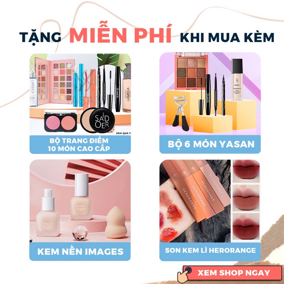 Gương trang điểm mini siêu cute cầm tay bỏ túi Hàn Quốc tiện lợi viền kim loại Yasan S23