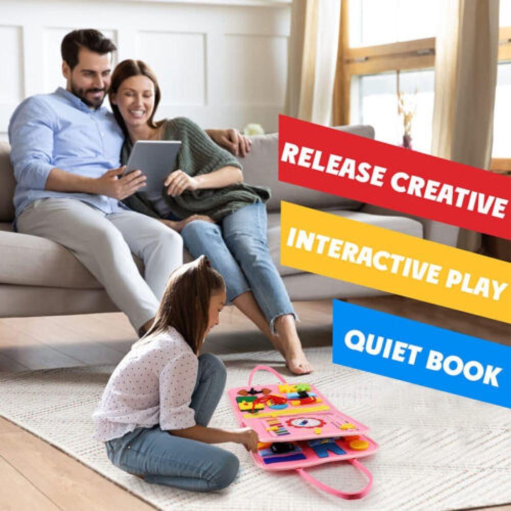 Bebetterm Sách Vải Hoạt Động Cơ Bản Kỹ Năng Cơ Bản Dành Cho Trẻ Mẫu Giáo Hobbies
