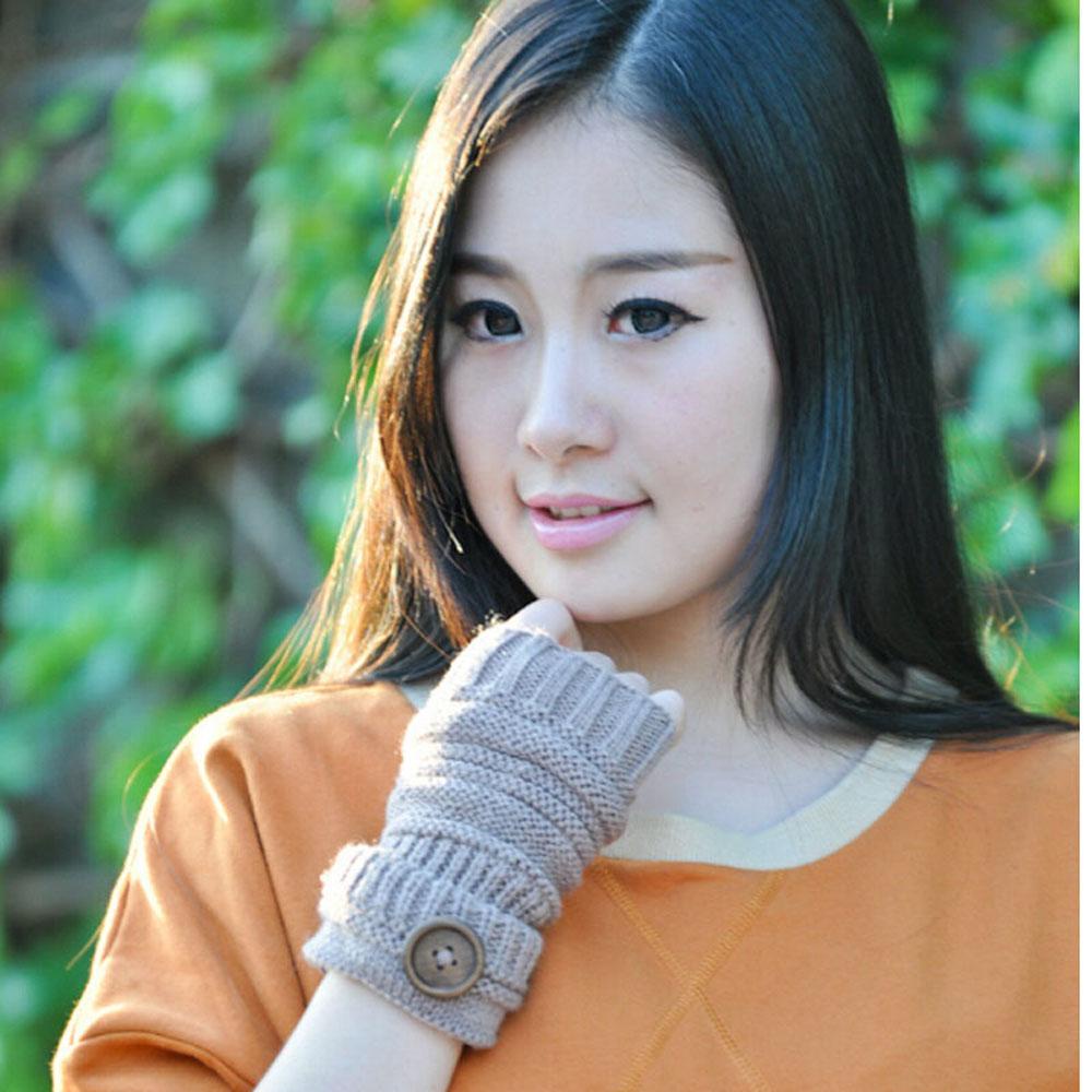 ESPO Găng Tay Hở Ngón Mềm Mại Giữ Ấm Mùa Thu Đông