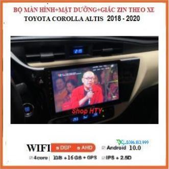 Bộ Màn hình DVD Android 1 inch Ram 1G/2G,Rom16G/32G cho xe Corolla Altis 2018-2020 có GPS chỉ đường Navitel,Youtobe ẩn..