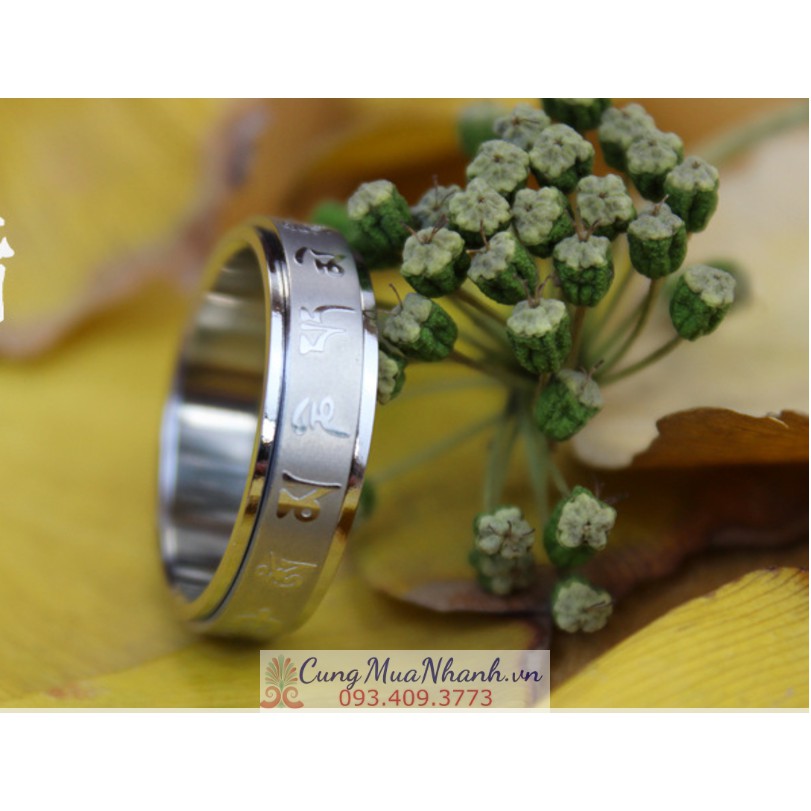 Nhẫn Khắc Thần Chú Om Mani Padme Hum Mantra - NH193