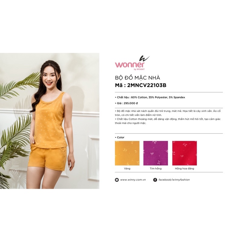 Bộ thun đùi Wonner 2MNCV22103B