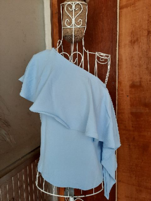 Áo lệch vai bèo ( blue top) kèm ảnh thật | BigBuy360 - bigbuy360.vn