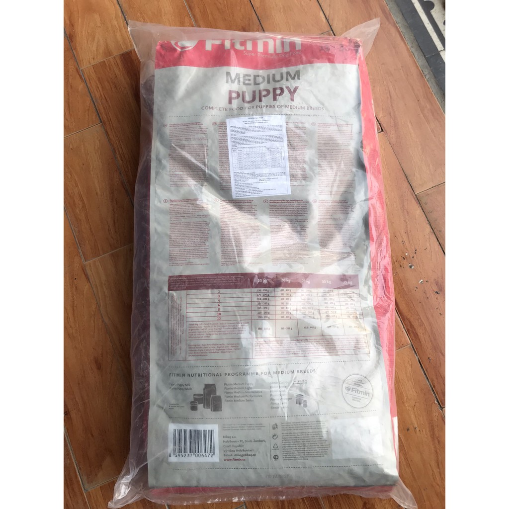 Thức Ăn Cho Chó Nhỏ Từ 2 - 12 Tháng 15KG - Fitmin Dog Medium Puppy - Thức ăn cho chó đang lớn