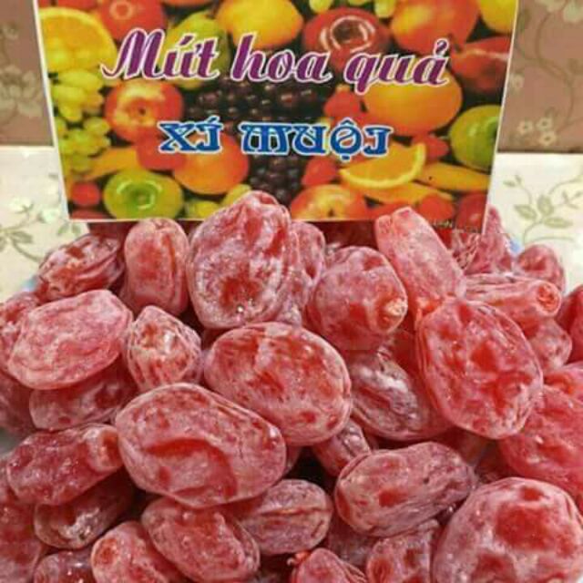 Ô mai xí muội đào đỏ không hạt 500g