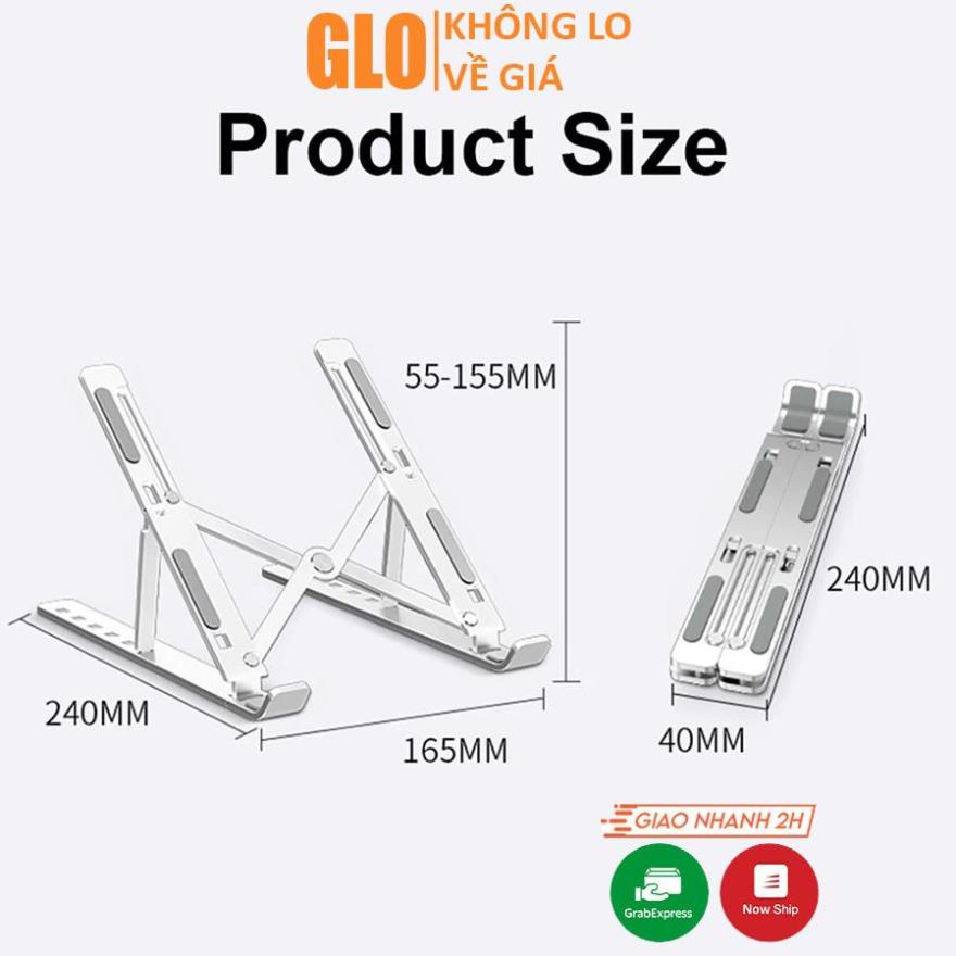 Giá Đỡ Stand Kê Laptop Macbook Có Thể Gấp Gọn Và Điều Chỉnh Độ Cao Theo Nhu Cầu Sử Dụng