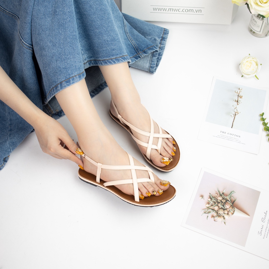 Giày MWC 2774 - Giày Sandal Xỏ Ngón Dây Quai Mảnh Ôm Chân Thanh Mảnh