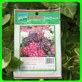 Hạt Giống Hoa Mã Tiên Nhiều Màu PN-03 Phú Nông - Gói 0.2g- Verbena Hybrida