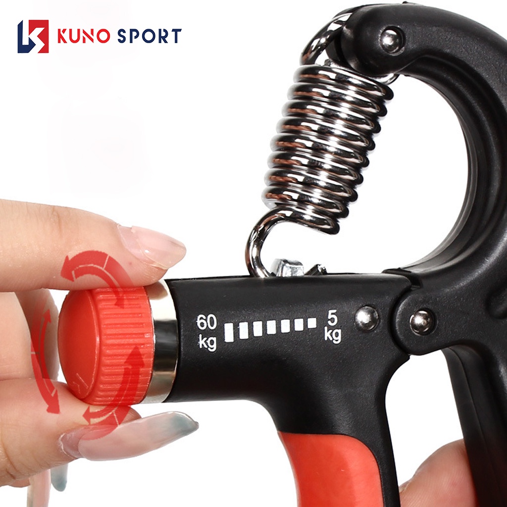 Combo 2 Món Dụng Cụ Tập Cơ Tay Chữ U Cao Cấp Và Kìm Tập Tay Đếm Số KUNO SPORT