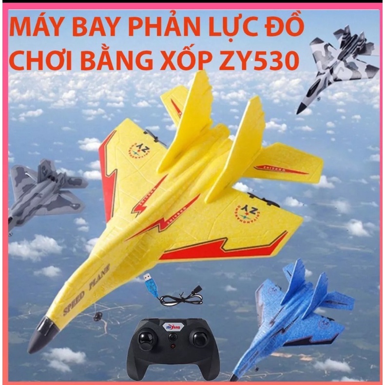 Máy Bay Xốp Điều Khiển Từ Xa ZY-530 Pro, Máy Bay Phản Lực Điều Khiển Từ Xa Giá Rẻ,Đồ Chơi Trẻ Con.Máy Bay Cánh Bằng