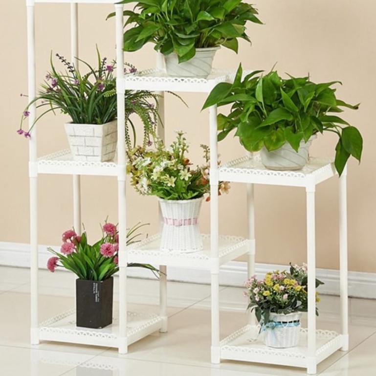 KỆ SẮT ĐỂ CHẬU HOA CÂY CẢNH 6 TẦNG, 8 Tầng CỰC ĐẸP. kt 100 x 80 x 30cm