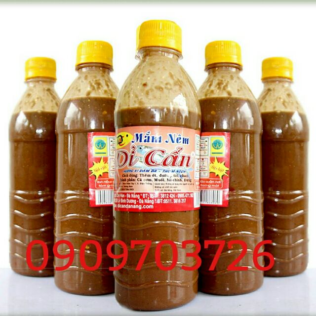 Combo 5 chai mắm nêm Dì Cẩn