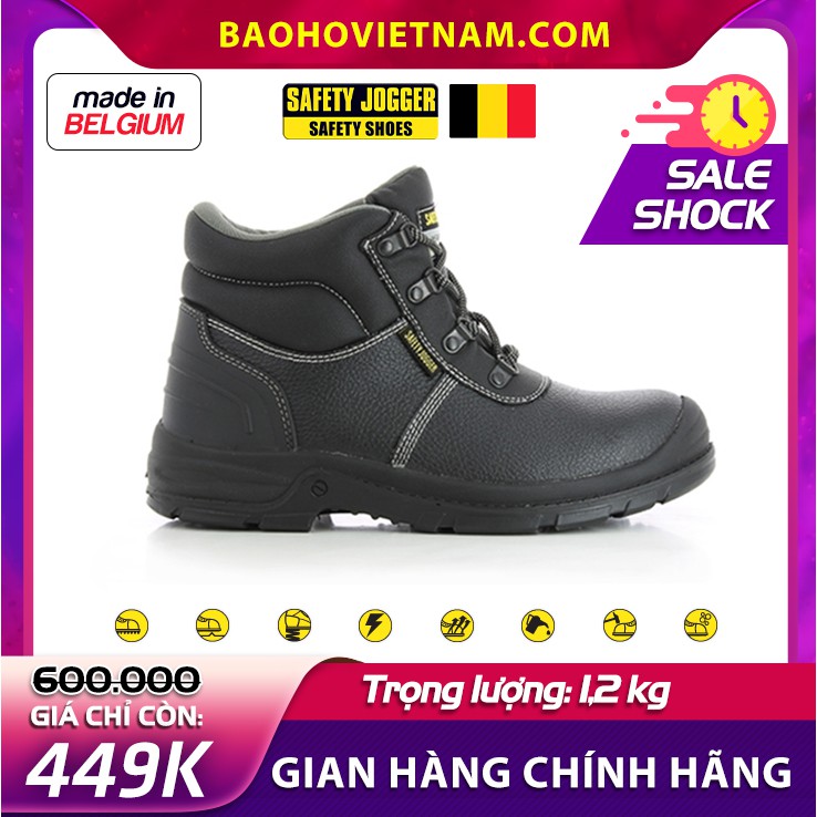 [Xả kho rẻ vô địch]Giày bảo hộ lao động Jogger Bestboy231 chính hãng siêu bền mũi thép chống đinh chống trơn trượt