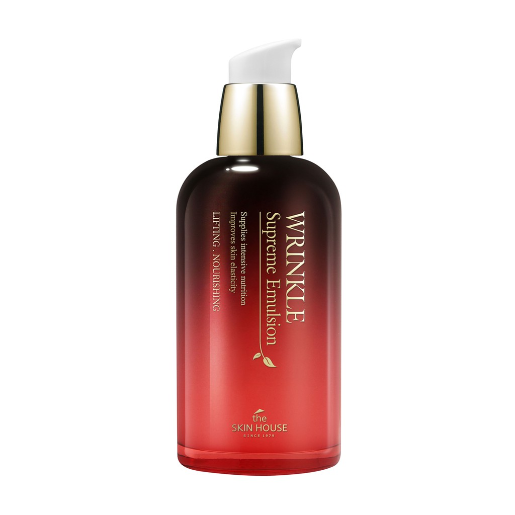 Sữa dưỡng thảo dược giúp cải thiện lão hóa da the skin house wrinkle supreme emulsion