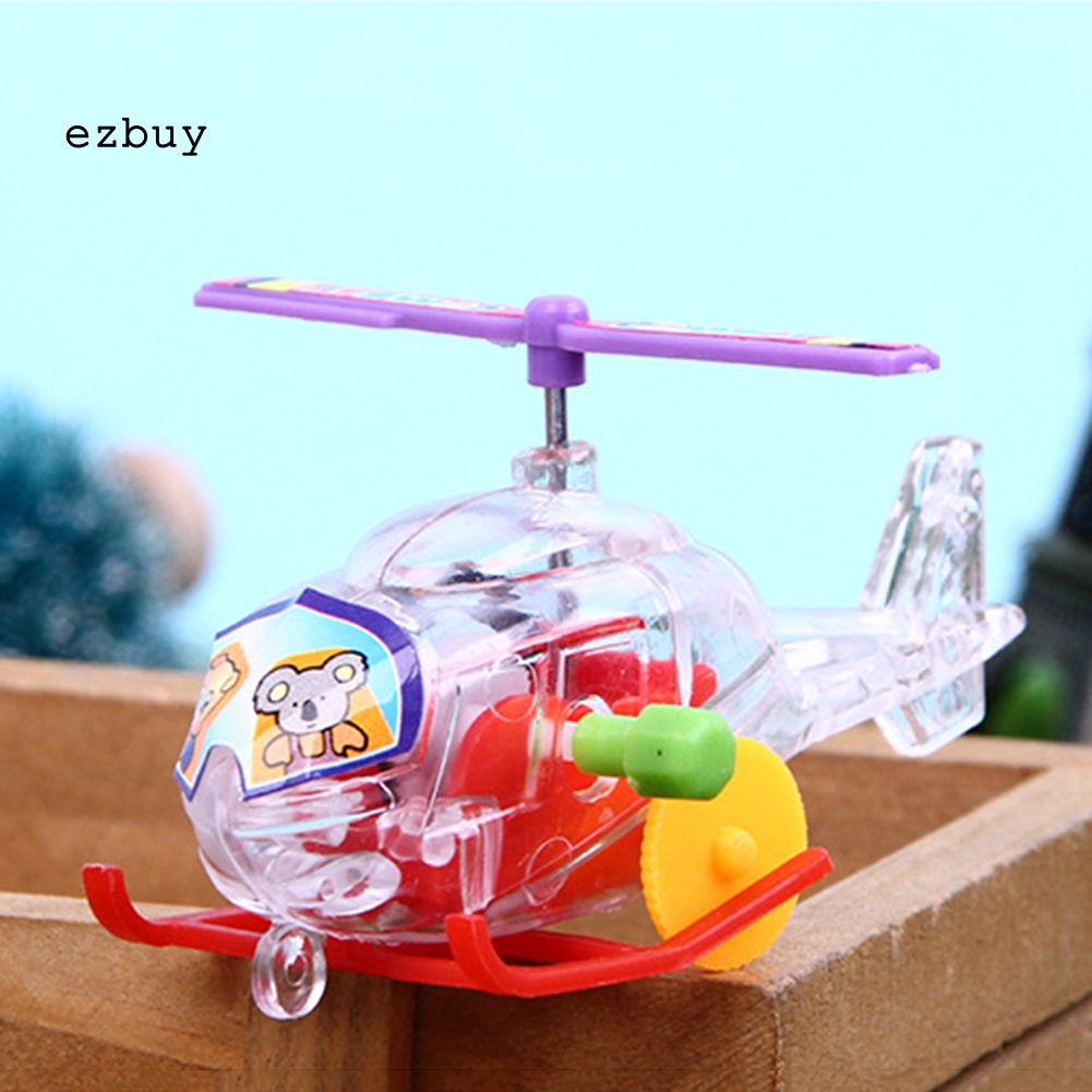 Máy Bay Đồ Chơi Mini Lên Dây Cót Thiết Kế Trong Suốt Dễ Thương Cho Bé