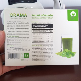 Bột rau má nguyên chất uống liền ORAMA