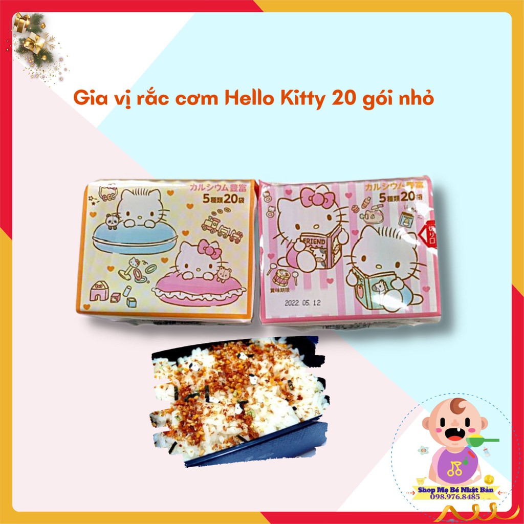 Gia Vị Rắc Cơm Hello Kitty Nhật Bản 20 Gói [ Mẫu Mới ]
