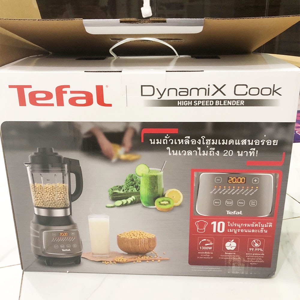 Máy xay sinh tố làm sữa hạt tự động Tefal Dynamix Cook BL967B66 công suất 1300W - Hàng chính hãng, bảo hành 24 tháng