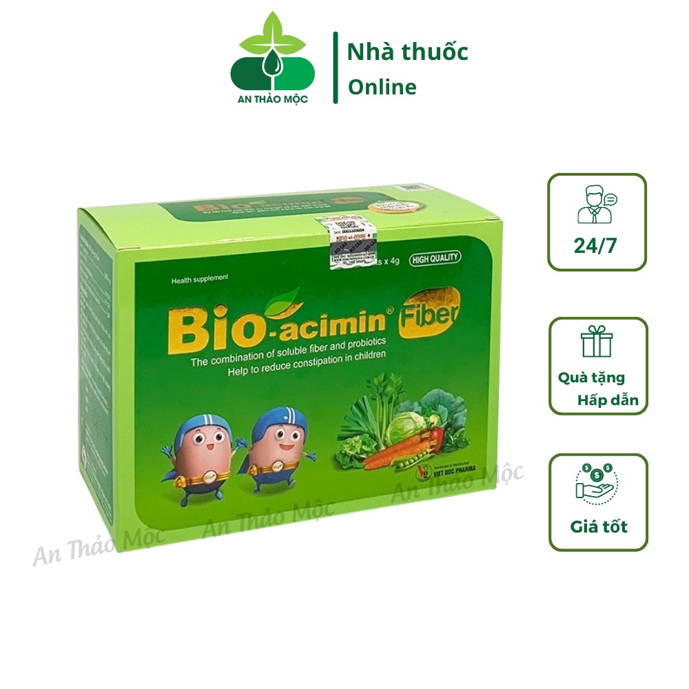 Cốm Bio acimin Fiber.Bổ Sung Chất Xơ Hòa Tan Giúp Bé Hết Táo Bón.Tiêu Hóa Tốt