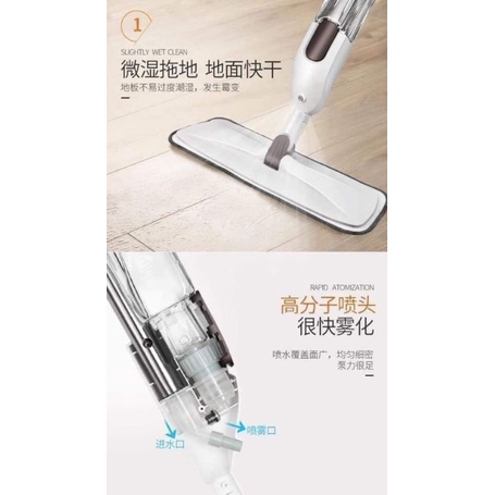 Cây lau nhà phun sương thông minh cao cấp Aurora