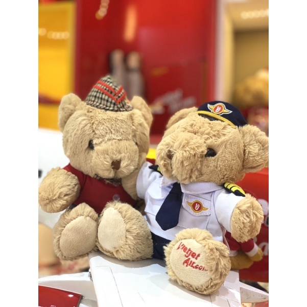 Gấu Bông Phi Công Vietjet