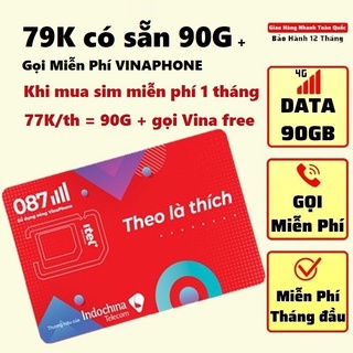 Sim ITEL gọi Miễn phí VINAPHONE, 90G tốc độ 4G VINAPHONE mỗi tháng [Miễn phí tháng đầu]
