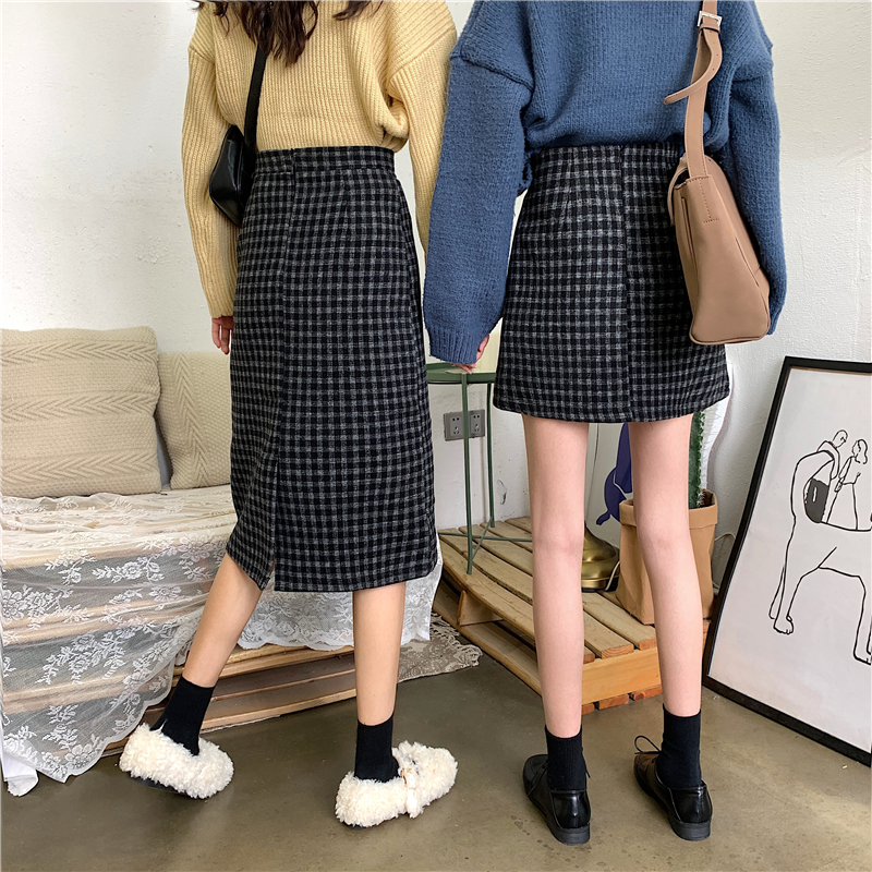Xiaozhainv Chân Váy Midi Lưng Cao Kiểu Retro Hàn Quốc Xinh Xắn Cho Nữ | BigBuy360 - bigbuy360.vn