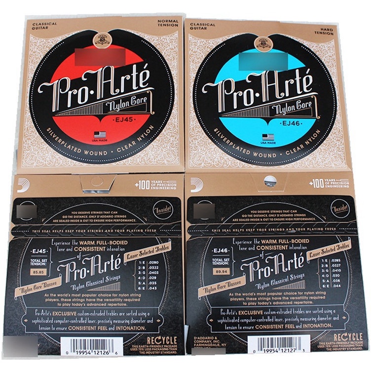 DÂY ĐÀN GUITAR CLASSIC D'ADDARIO EJ45 ,EJ46