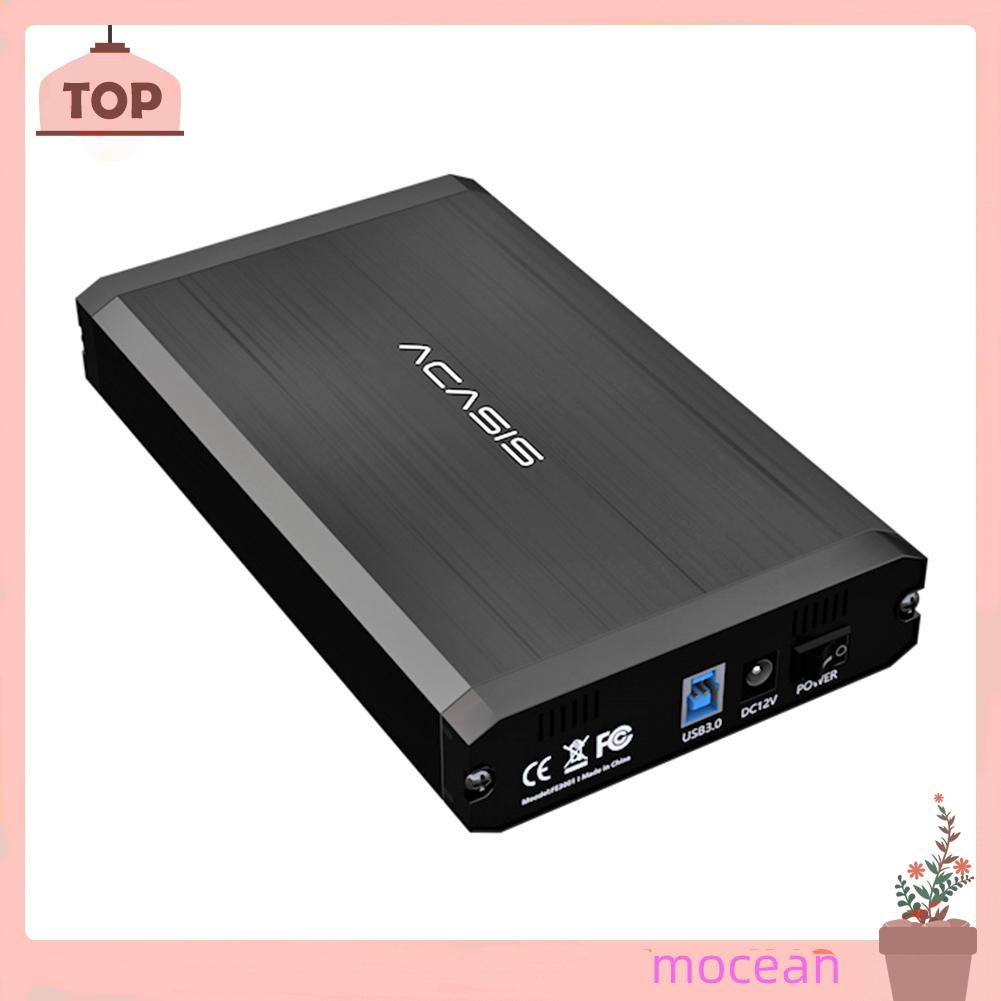 Hộp Đựng Ổ Cứng Ngoài Usb 3.0 Hdd 2.5 / 3.5 Inch Sata Bằng Hợp Kim Nhôm Mocean