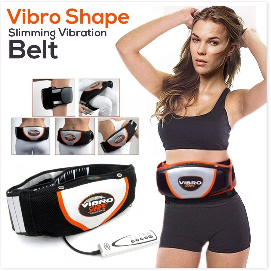Đai Masage Giảm Mỡ Bụng, Đai Quấn Nóng Massage Vibro Shape Công Nghệ Quấn Nóng & Lực Rung Hiện Đại Giảm Mỡ Thừa Toàn Thâ
