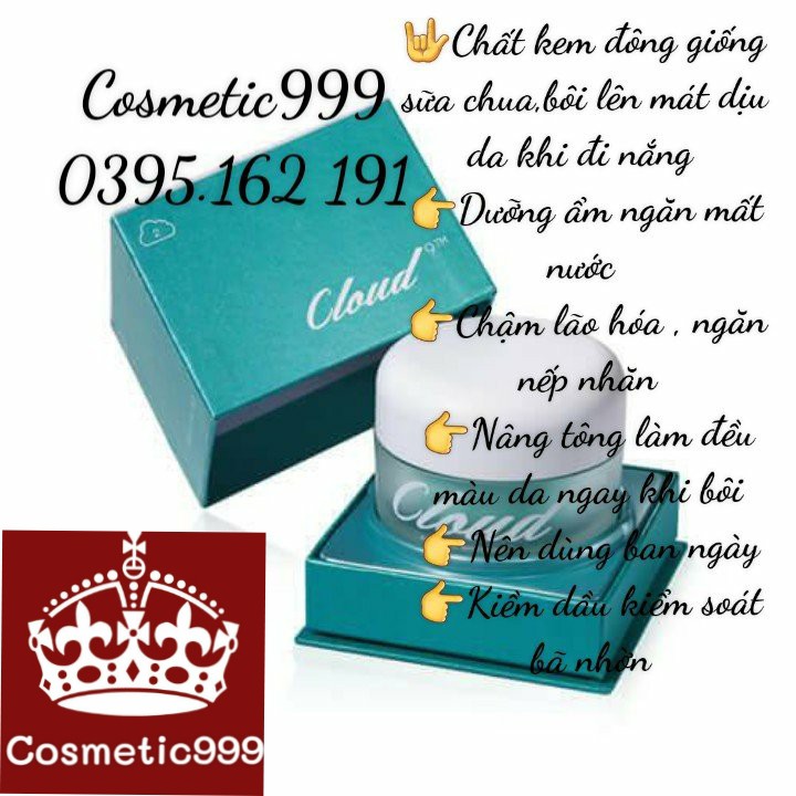 (auth 100%) KEM CLOUD 9 WHITENING CREAM HÀN QUỐC -cosmetic999