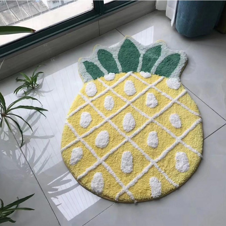Thảm chùi chân/thảm lau chân 3D lông cừu cao cấp siêu xinh thấm hút tốt, chống trơn trượt, phù hợp dùng nhà tắm, cửa ra