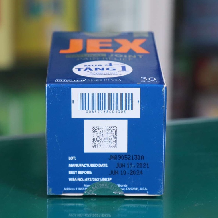{Mẫu mới} Jex Max - hỗ trợ giảm đau, tăng cường tái tạo sụn khớp, tăng độ bền, dẻo dai, giảm đau xương khớp (30 viên)