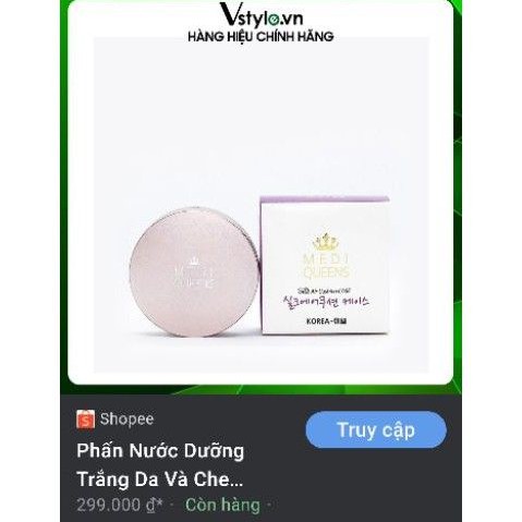 Phấn Nước dưỡng trắng và che khuyết điểm MEDI QUEENS Silk air cushion CASE