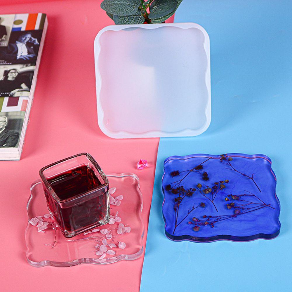Khuôn Silicone Làm Đế Lót Ly Hình Vuông 12cm
