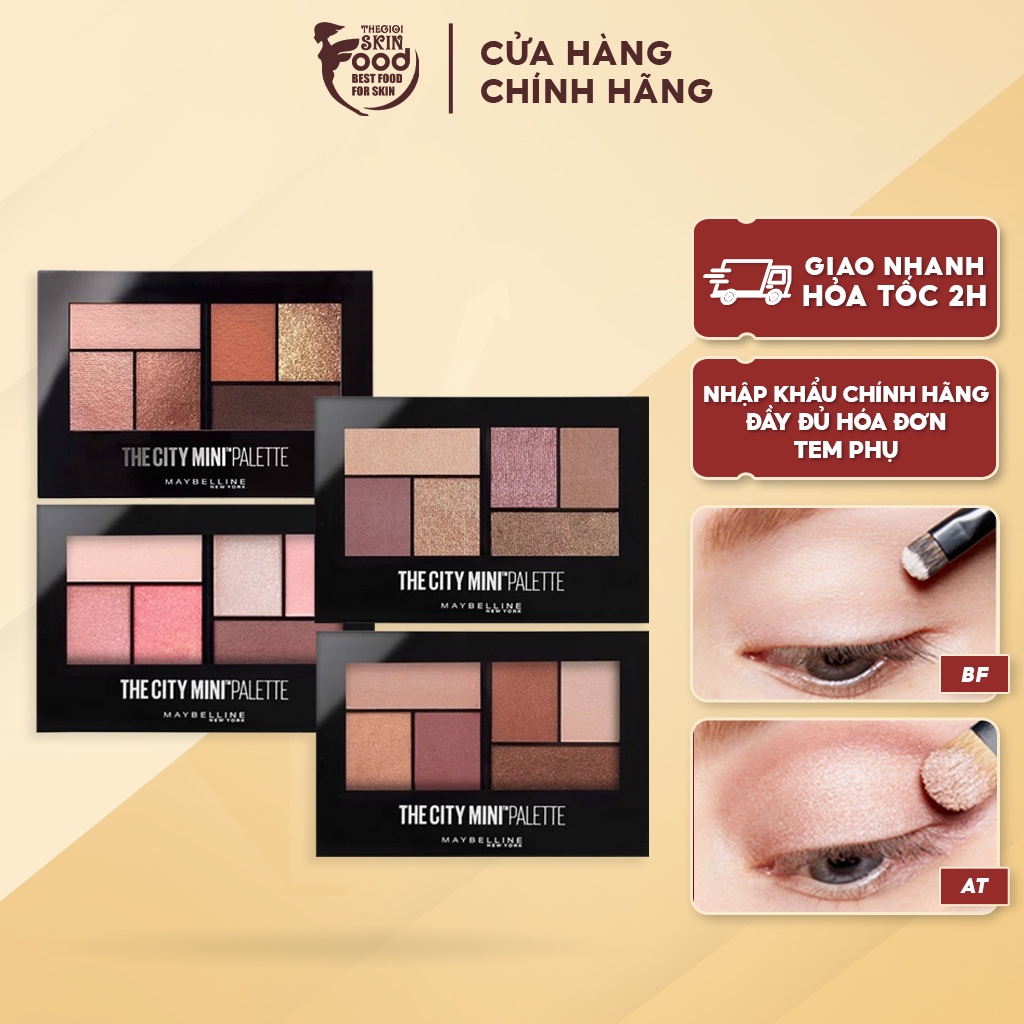 Bảng Phấn Mắt 6 Ô Maybelline The City Mini Palette 6.1g