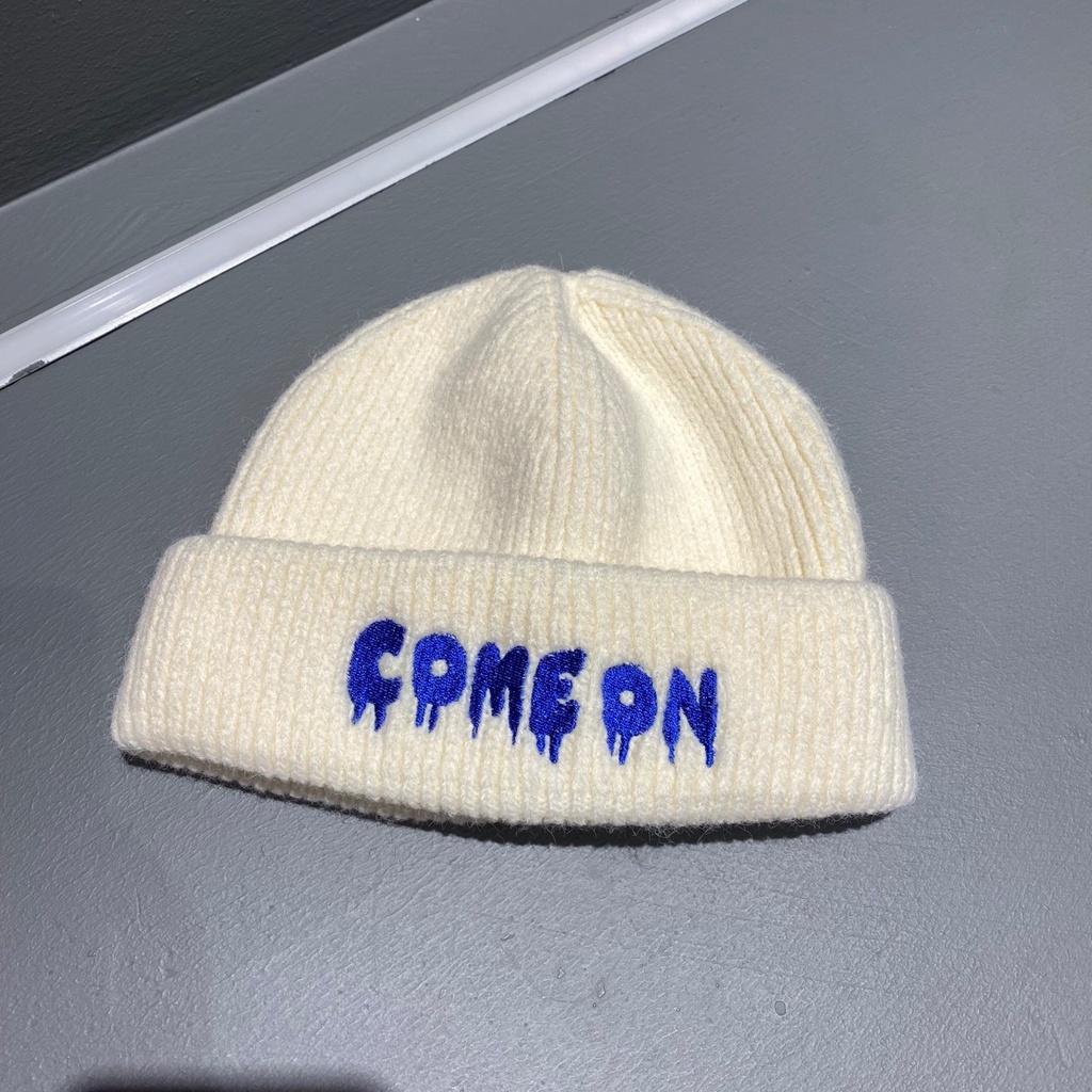 Nón Len Dệt Kim Tròn Che Mặt Giữ Ấm Tai Phù Hợp Cho Mùa Thu/Đông