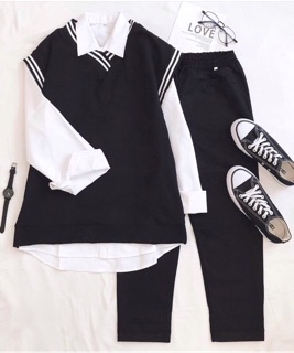 Áo Gile Sọc Unisex