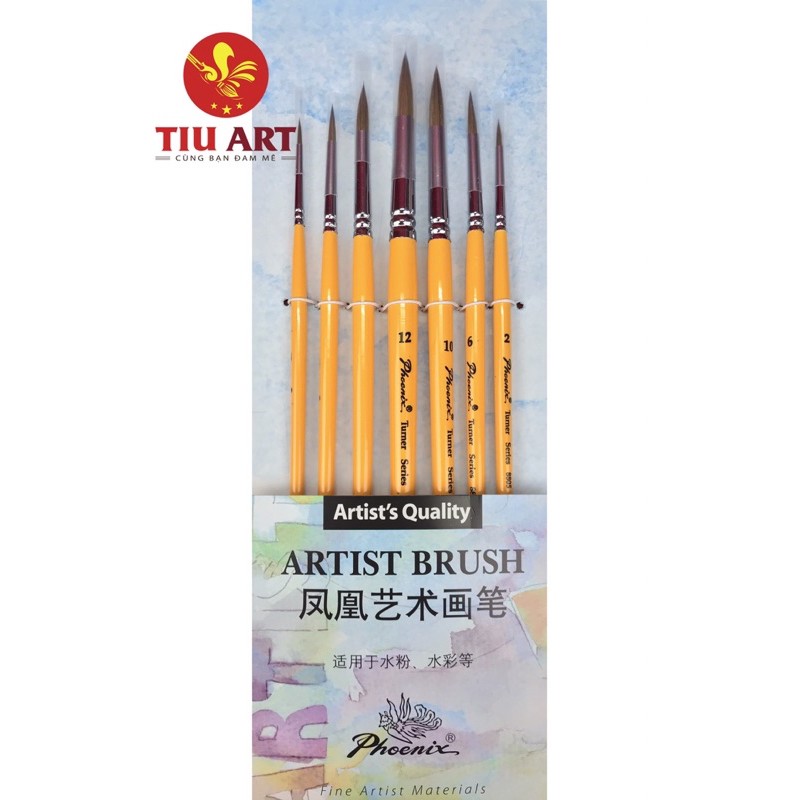 Bộ Cọ Tỉa Phoenix 7 Cây Fullsize