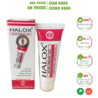 Kem bôi mụn halox ⚡ cam kết chính hãng⚡ kem bôi mụn halox chính hãng giúp liền sẹo ngừa th.âm hiệu quả 15g