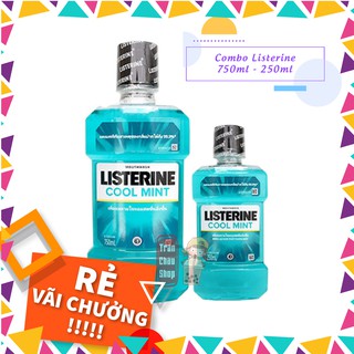 [COMBO SIÊU SỈ] COMBO NƯỚC SÚC MIỆNG LISTERINE 750ml - 250ml THÁI LAN