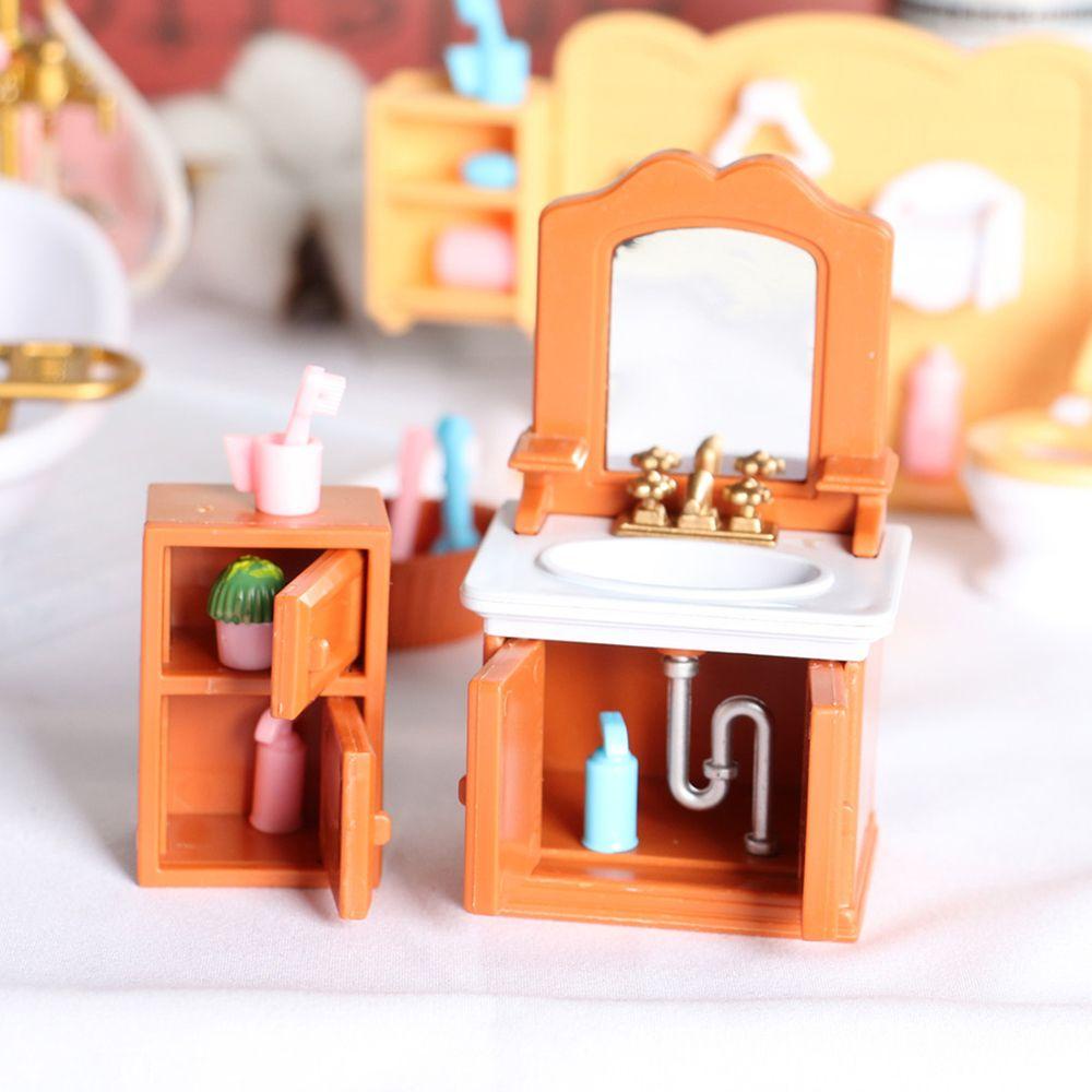 Mô Hình Chậu Rửa Mặt Dùng Làm Đạo Cụ Chụp Ảnh Cho Nhà Búp Bê