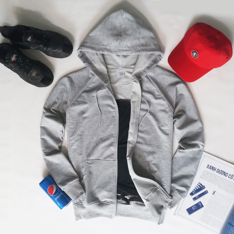 Áo Khoác Nỉ Hoodie Nam Trơn Nón Liền Thân KATUSCO A2131, Chất Nỉ Da Cá Dày, Form Rộng Từ 55-75kg | BigBuy360 - bigbuy360.vn