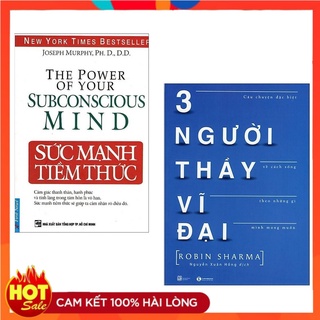 New - combo 2c: sức mạnh tiềm thức + 3 người thầy vĩ đại
