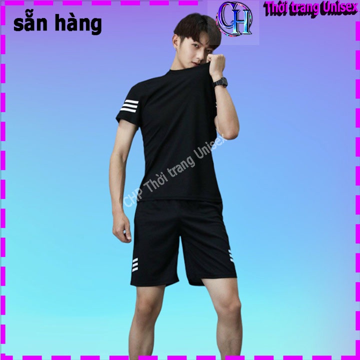 [ HÓT NHẤT 2021 ] Bộ thể thao mặc nhà / Quần áo thun nam / Đồ tập gym / PHỐI SỌC NAM NỮ