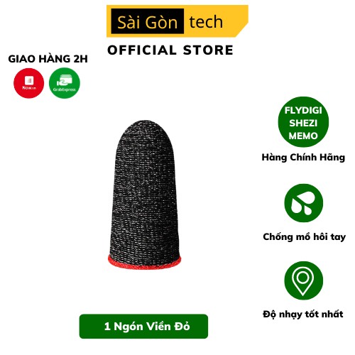 Bao tay chơi game Memo Shezi Flydigi sợi bạc băng lụa, Găng tay chơi game ff chống mồ hôi ngón tay màu xanh đỏ hồng