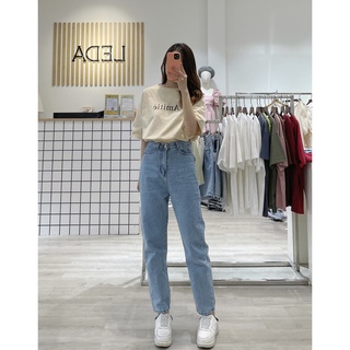 Quần Jean Baggy Xanh Xám - Leda