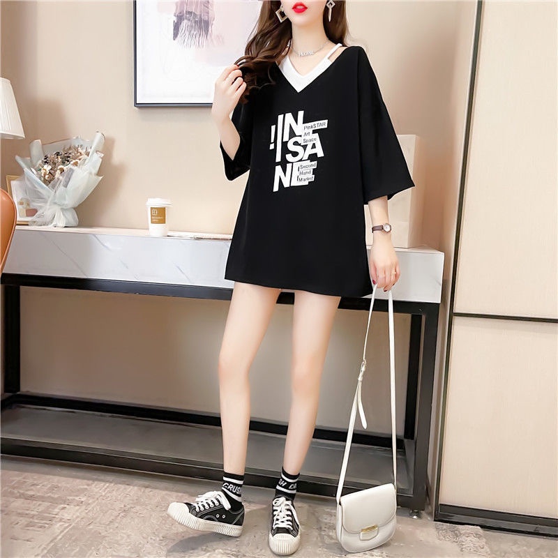áo phông rộng áo thun nữ tay lỡ dáng dài chất cotton SÀI GÒN loại 1 size đến 70kg | BigBuy360 - bigbuy360.vn
