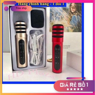 ⚡ Micro Thu Âm Không Cần Soundcard, Míc Hát Karaoke C7 Thu Âm - Bảo Hành Uy Tín 1 Đổi 1 👉HD Plaza