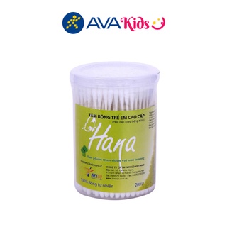 [Bạn mới nhập COSHBM -50% đơn 0Đ] Hũ tăm bông trẻ em Hana 200 que